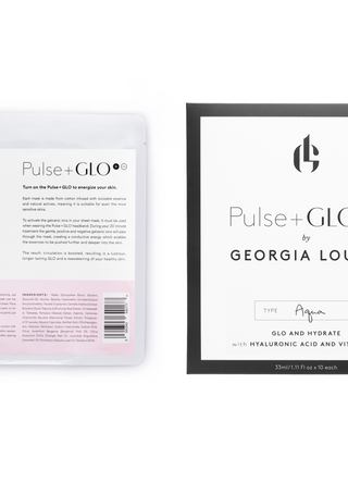 Pulse + Glo Aqua Sheet Masks   Pack of 10
