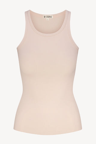 High Neck Fitted Tank   Eterne
