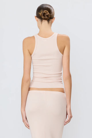 High Neck Fitted Tank   Eterne
